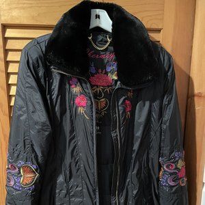 Beautiful luxurious warm winter coat